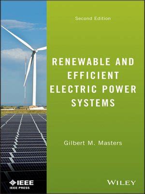 RENEWABLE AND EFFICIENT ELECTRIC POWER SYSTEMS SOLUTIONS Ebook PDF